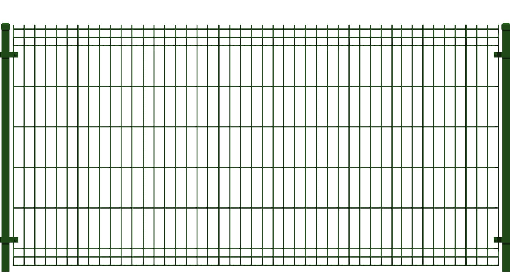 Panele ogrodzeniowe 2D proste