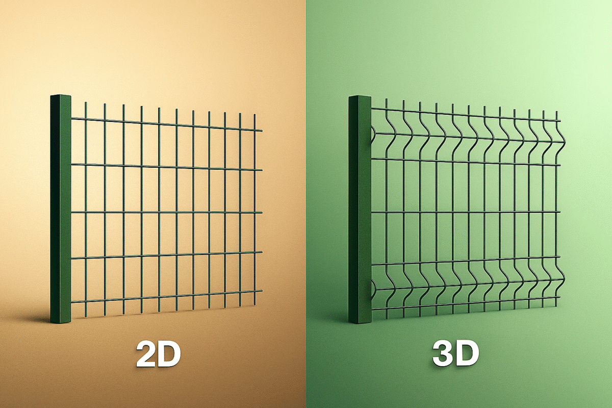 ogrodzenia panelowe 2d a 3d