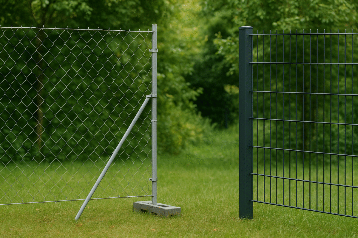 ogrodzenie tymczasowe a ogrodzenie docelowe