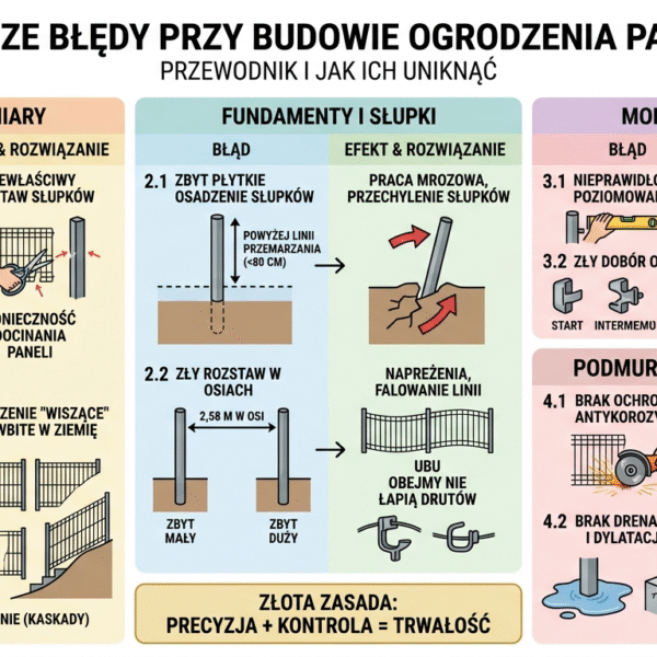 Budowa ogrodzenia – 10 najczęstszych błędów