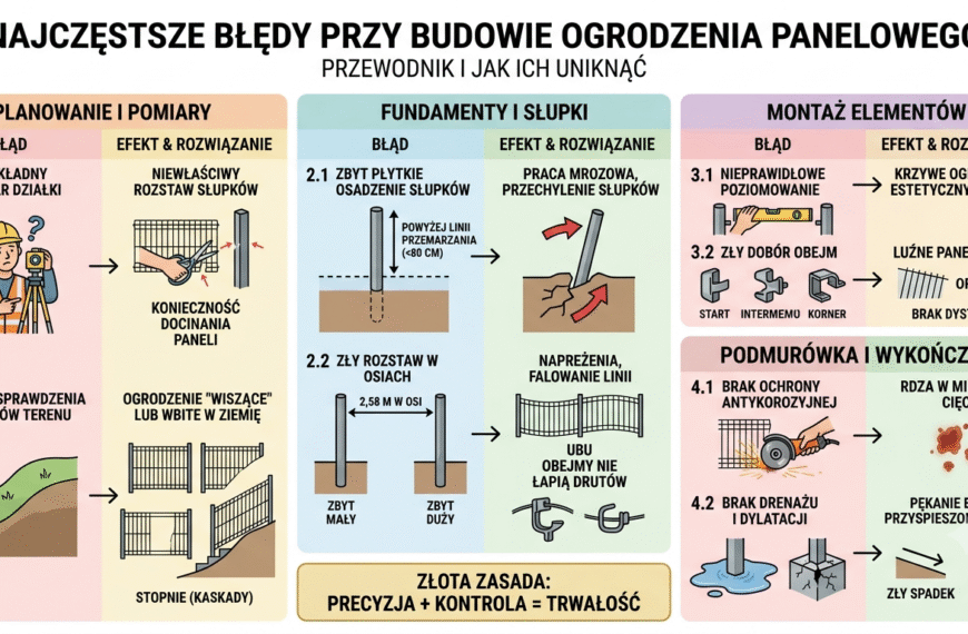 Budowa ogrodzenia – 10 najczęstszych błędów
